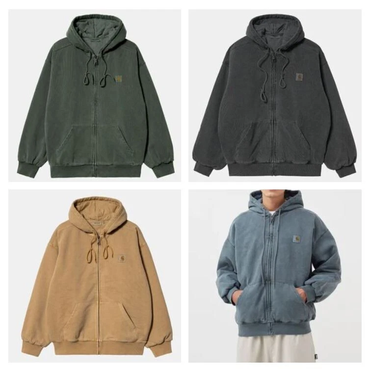Mens Vista Hooded Jacket Thick Heavyweight Zip Hoodie Ex Carhartt WIP - rrp £220
