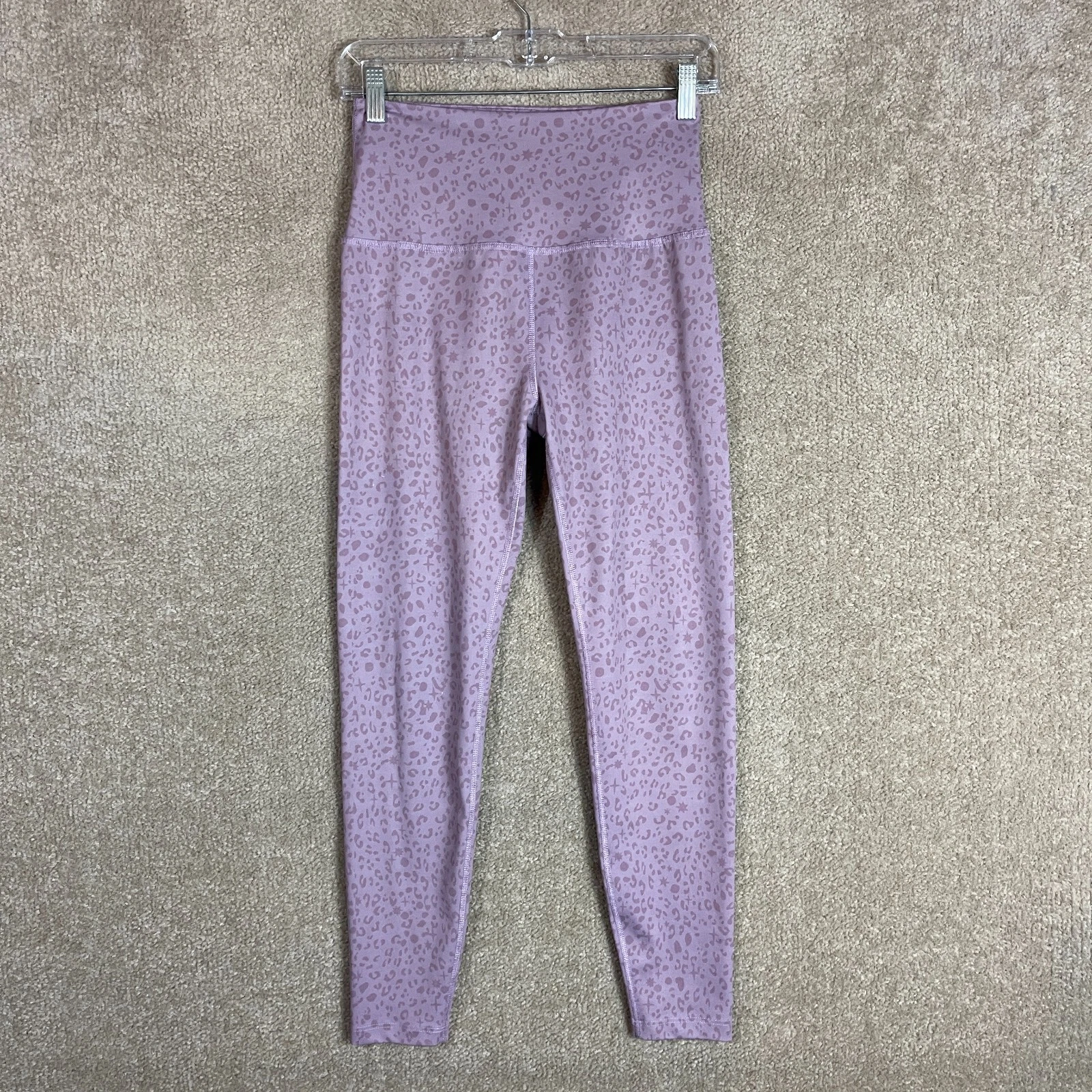 beyond-yoga leopard print high rise gym leggings