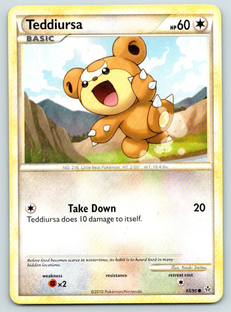 Teddiursa Common Unleashed 65/95 Kouki Saitou