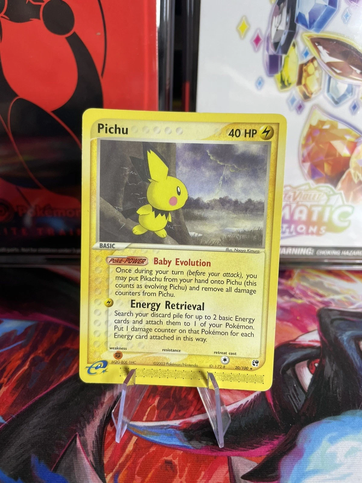 Pichu 20/100 Ex Sandstorm English Non Holo - Pokemon Trading Card