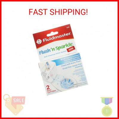 Fluidmaster 8102P8 Flush 'n Sparkle Automatic Toilet Bowl Cleaning System Refill