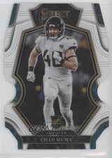 2022 Panini Select Premier Level White Prizm Die-Cut 36/49 Chad Muma #146 10k8