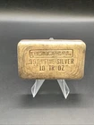 Vintage 10oz Engelhard Minted Colonial Refining .999+ Fine Poured Silver Bar