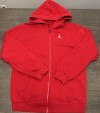 Kids Jordan Brooklyn Fleece XL Red Zip Up Hoodie