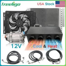 12V Electric Cool&Heat Universal Underdash Air Conditioner DC Auto Car A/C Kit