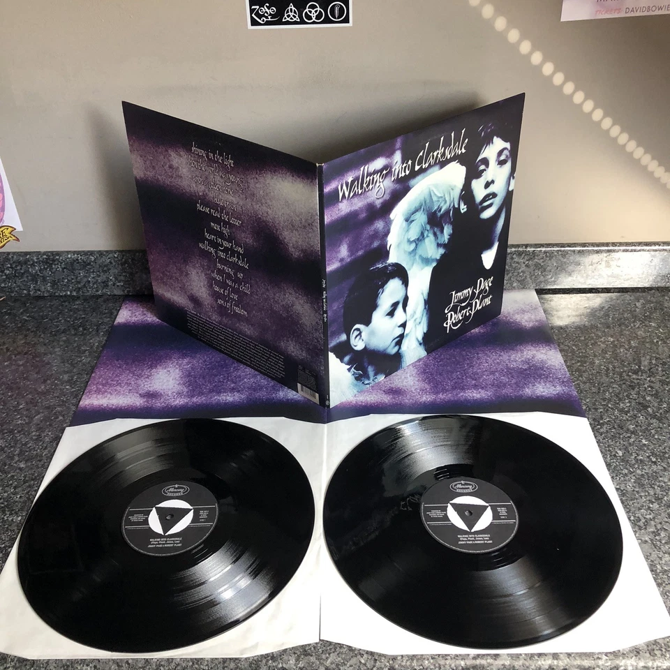 2LP JIMMY PAGE ROBERT PLANT  WALKING INTO CLARKSDALE EUROPE 1ST PRESS 1998 NM/NM — 第 3/4 张图片