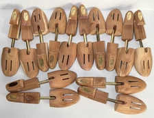 Allen Edmonds Cedar Wood Shoe Trees USA Shaper Wooden Stretcher Lot of 7 Sets