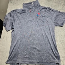 Dominos Pizza Uniform Bundle Mens 2XL Polo Shirts and Hooded Windbreaker Jacket