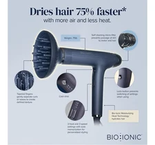 Bio Ionic SMART-X 1600W High Efficiency Dryer - Black