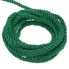 Passamaneria in corda intrecciata, 11 iarde, 3 mm, 3 strati verde foresta