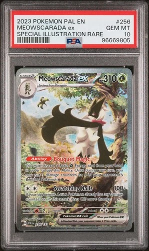 2023 POKEMON PAL EN-PALDEA EVOLVED #256 MEOWSCARADA EX PSA 10