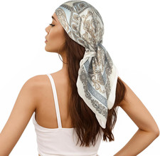 Women Head Hair Scarf Like Satin Silk Scarf Sleeping Hair Wrapping Night 27.5"