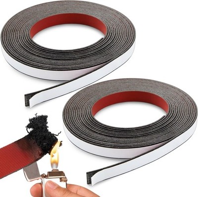 2 Rolls Intumescent Smoke Seal Strip Tape Flexible Expanding Fire Door Strips Ad