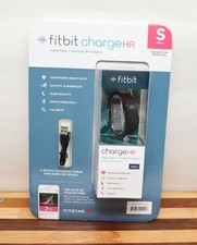 NEW Fitbit Charge HR Wireless Activity  Heart Rate - Caller ID - Black - Sz Sm