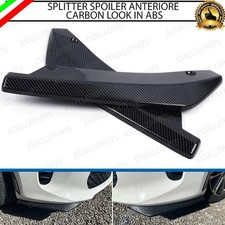 LAME SPOILER SOTTOPARAURTI SPLITTER ANTERIORE CARBON LOOK PER FIAT CINQUECENTO