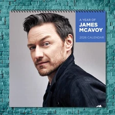 James McAvoy 2026 Wall Calendar, 12-Month Star Wall Calendar