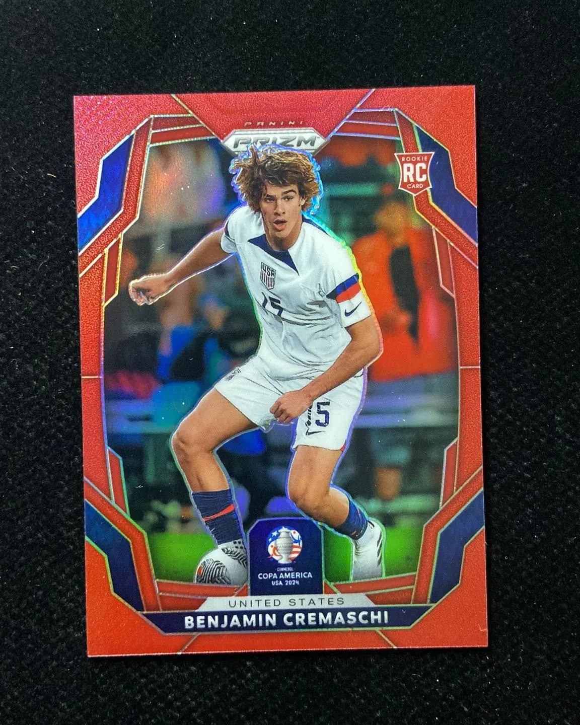 2024 Panini Prizm Conmebol Copa America Red Benjamin Cremaschi RC Rookie 172/199