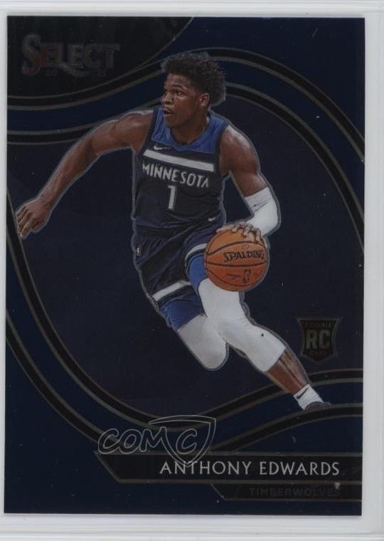 2020-21 Panini Select Courtside Retail Blue Anthony Edwards #300 1ok2