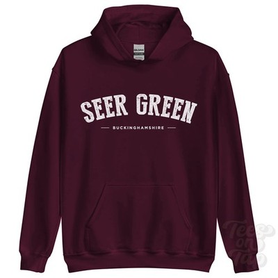 SEER GREEN BUCKINGHAMSHIRE HOODIE England College Varsity Style