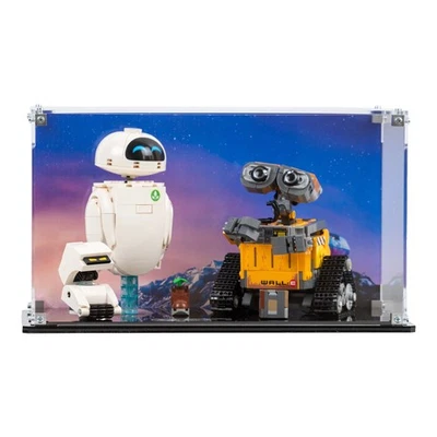 RED SHARK DESIGN Acrylic Display Case for Lego® Disney WALL-E and EVE (43279)