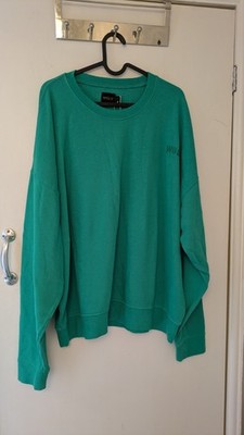 WSLY grüner Pullover Gr. XL Bio Baumwolle leicht Oversize