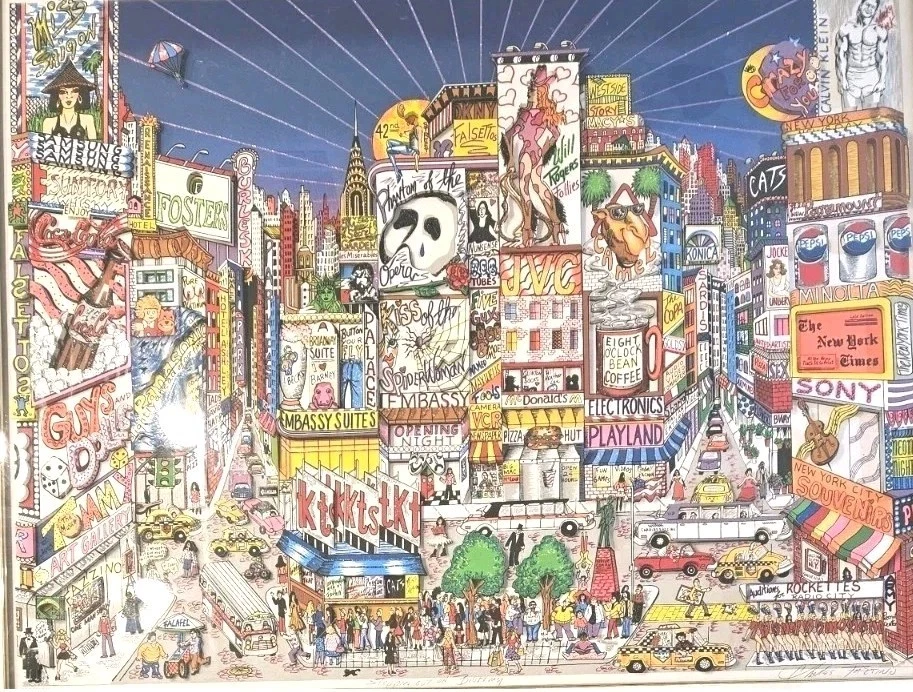 Charles Fazzino Paper Cityscapes Mixed Media Art & Collage Art for