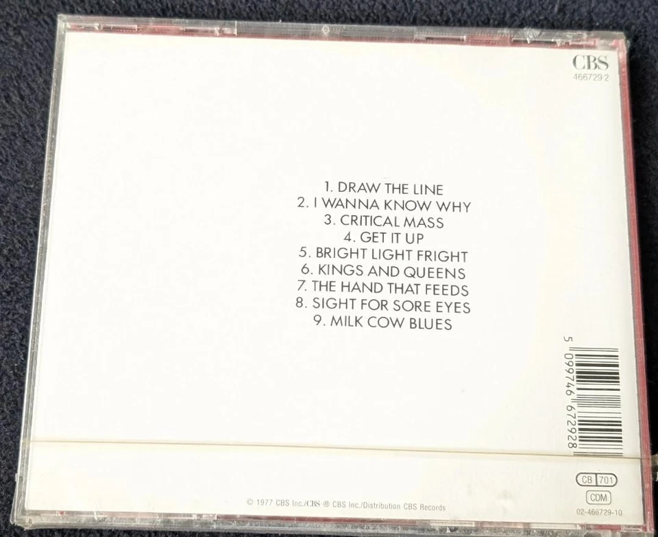 CD Aerosmith - Draw the line / Album 1977 / 9 Tracks / neu & ovp. - Bild 2 von 2