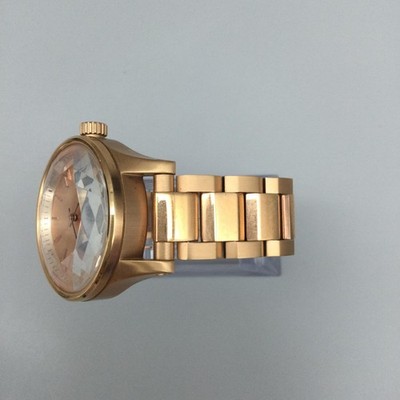 Nixon The Facet Women Watch 38mm Rose Gold Gold Tone Bracelet New