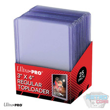 Ultra PRO 25 Pack 3"x4" Clear Regular Toploaders