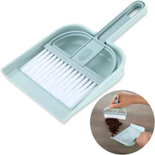 Mini broom and dustpan set, handheld broom and dustpan.