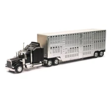 New-Ray Toys 1:32 Scale Kenworth W900 Pot Belly Livestock 10783