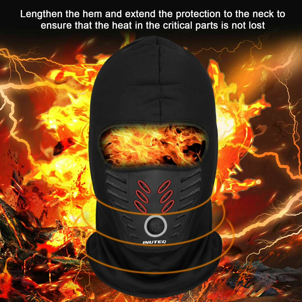 Unisex Winter Balaclava Fleece Lined Windproof Full Face Cover Ski Motorcycle Winter Balaclava Ski Mask Windproof Thermal Fleece Full Face  main image 2