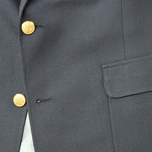 Vtg Austin Reed 40R Navy Blue Gold Button Mens Blazer Sport Coat Jacket - Picture 3 of 12