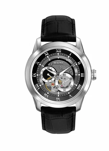 Bulova 96A135 Classic Automatic Men's Stainless Steel with Leather Strap - NEW