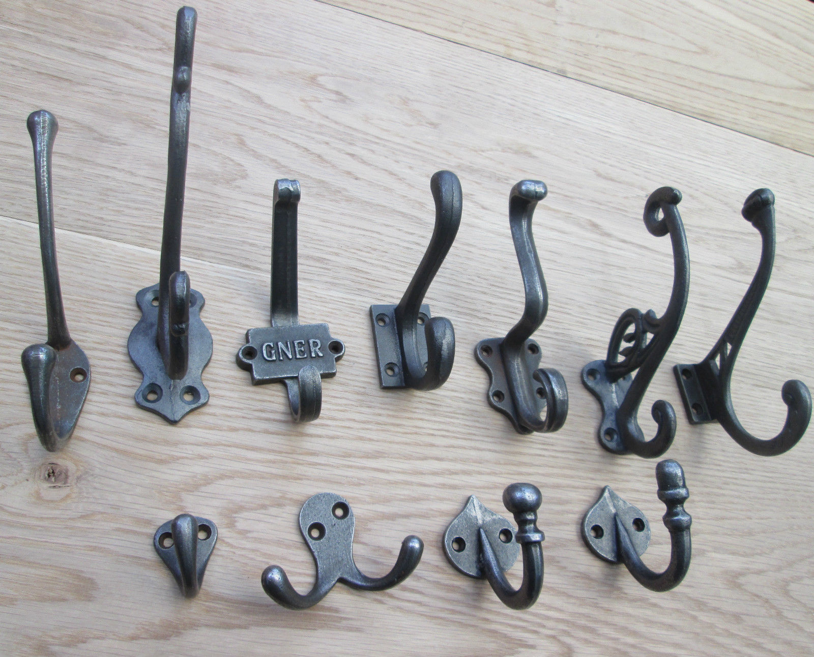 Choose from 21 designs ANTIQUE CAST IRON COAT HOOKS/OLD VINTAGE HAT ...