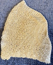 Antique Fancy Crocheted Bonnet For French Or German Bisque Doll