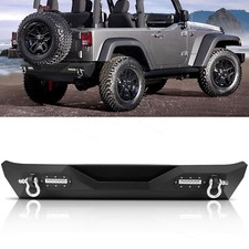 Rear Bumper Wled Lights 2 D-rings Fit For 07-18 Jeep Wrangler Jk Rear Bumper Wled Lights 2 D-rings Fit For 07-18 Jeep Wrangler Jk