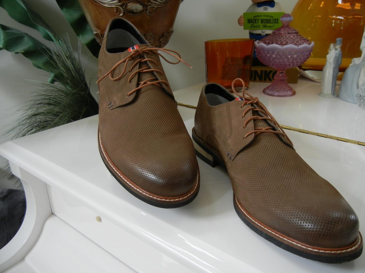 SAOLA DR. SCHOLLS SCARPE PELLE TRAFORATA MARRONE OXFORD COLLEZIONE ORIGINALE SETTIMANALE 13