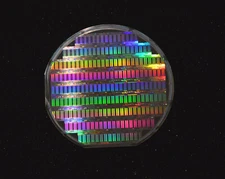 Vintage 1991 six inch Silicon Wafer, Hewlett Packard memory      