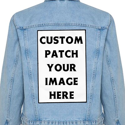 Custom 20cm x 30cm Jacket Backpatch, Large Back Patch with Your Image / Design