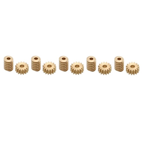 5 Set 1:87 Modulo 0.2 15T Micro Ottone Turbina Verme Cambio Statico Ingranaggio Foro Dia - Foto 19 di 24