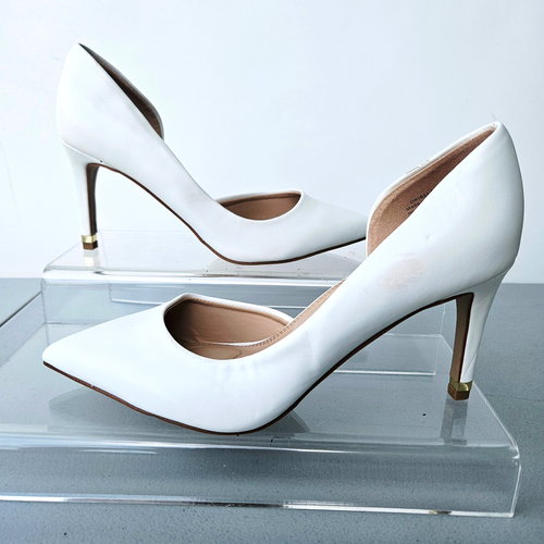 Kelly & Katie Driella White Pump Heels Size 7.5 - Picture 2 of 9