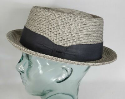 Bailey Hats Waits Pork Pie Hut Hat Strohhut Sommerhut grau Neu