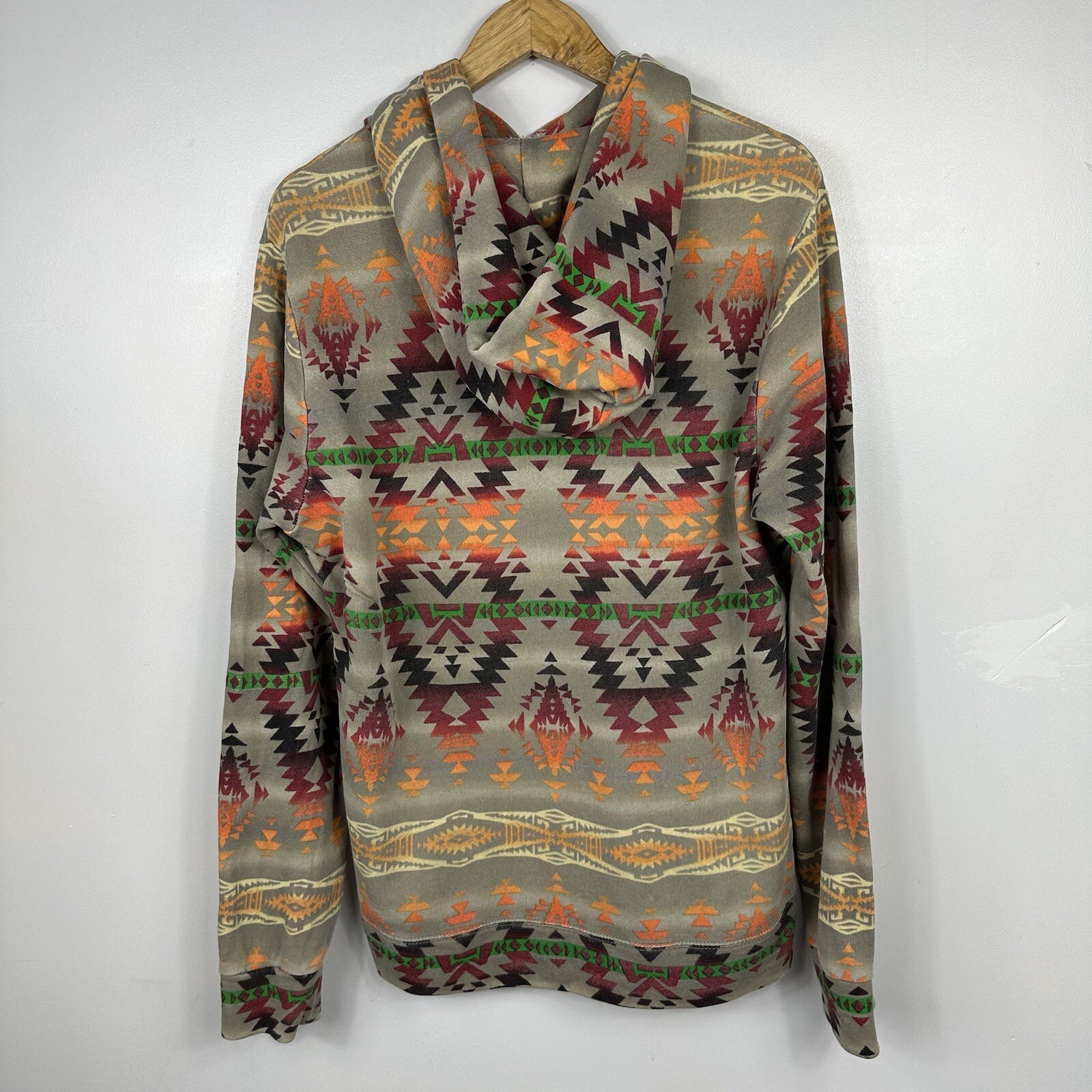 Vintage Polo Ralph Lauren Hoodie, Aztec Navajo Beacon Spell Out, Size Mens Large thumbnail 8