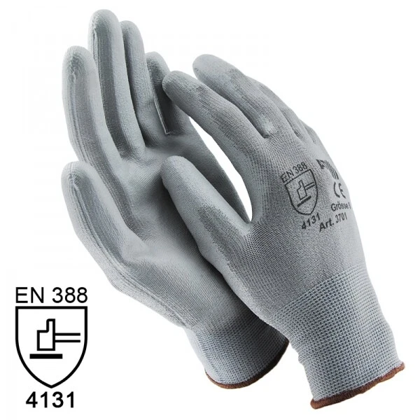ASATEX Arbeitshandschuhe Mechanikerhandschuhe PU Handschuhe Montagehandschuhe Nylon