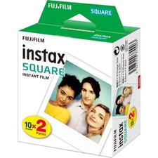 New Fuji Fujifilm instax SQUARE Instant Photo Film Twin Double Pack 20 Sheets