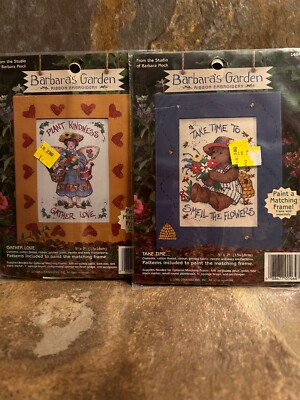 2 Dimensions  RIBBON Embroidery GATHER LOVE & TAKE TIME Bear Angel Love Garden