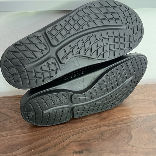 New! OOFOS OOAHH Sandal Slide Recovery Footware Shoes Matte Black - Picture 4 of 5