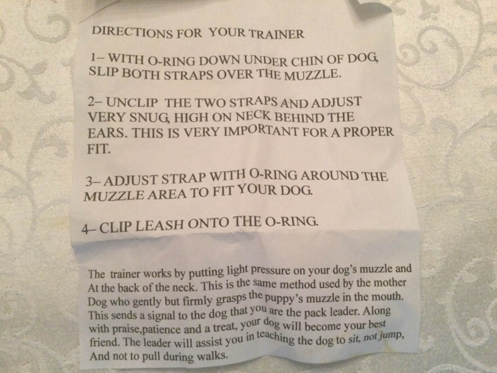 Humane TrainerDog Head Collar Size Large eBay