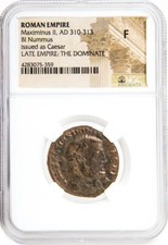 NGC F - FINE  Roman AE1 / AE2 of Maximinus II Daia AD310 - 313 NGC Ancients